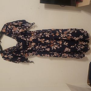 Floral off shoulder romper